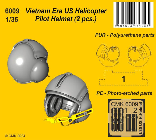 CMK/Czech Master Kits 6009 1:35 Vietnam Era US Helicopter Pilot Helmet (2 pcs.)