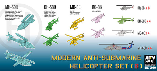 AFV Club SE70010 1:700 Modern Anti-submarine Helicopter Set B